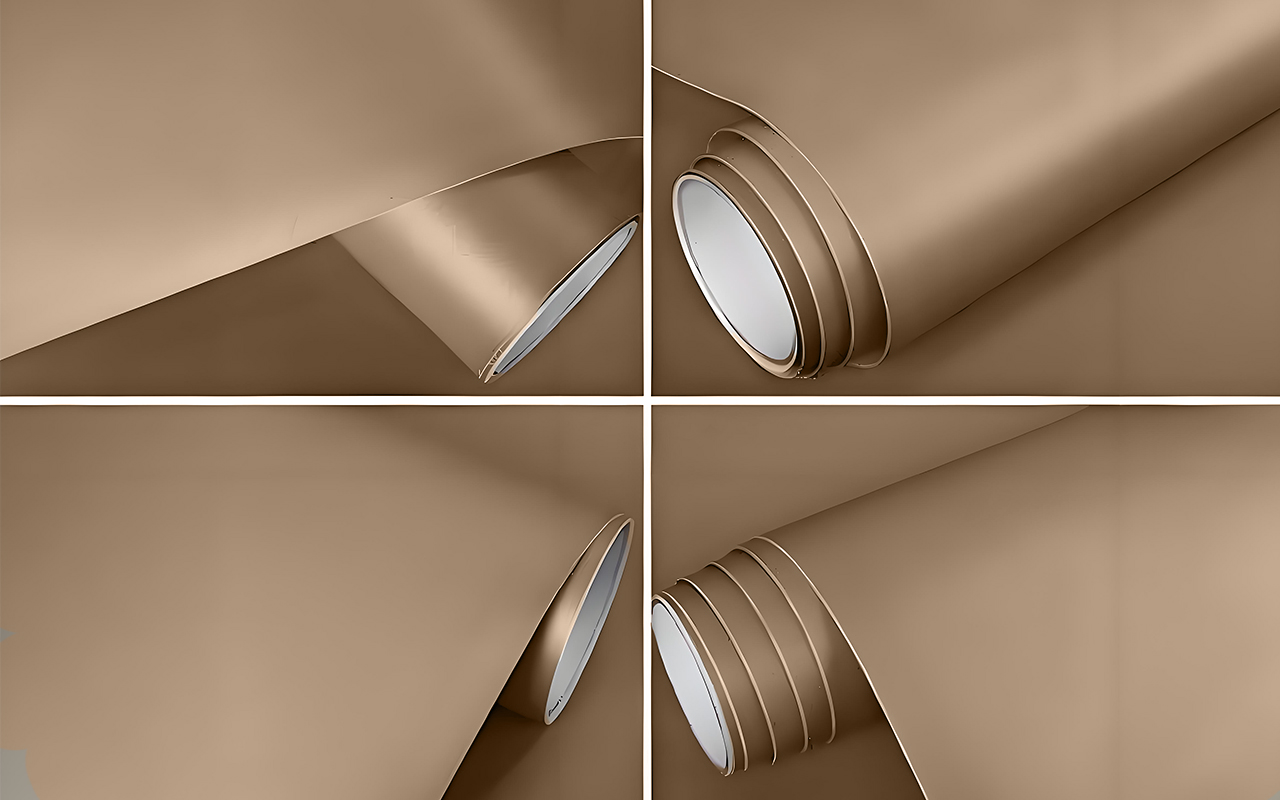 Champagne Color Metallic Film  Металлическая пленка цвета шампанского