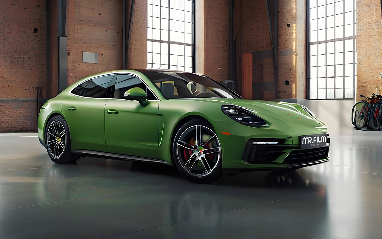Mamba Green Car Wrap Film Зеленая пленка для оклейки автомобиля Mamba