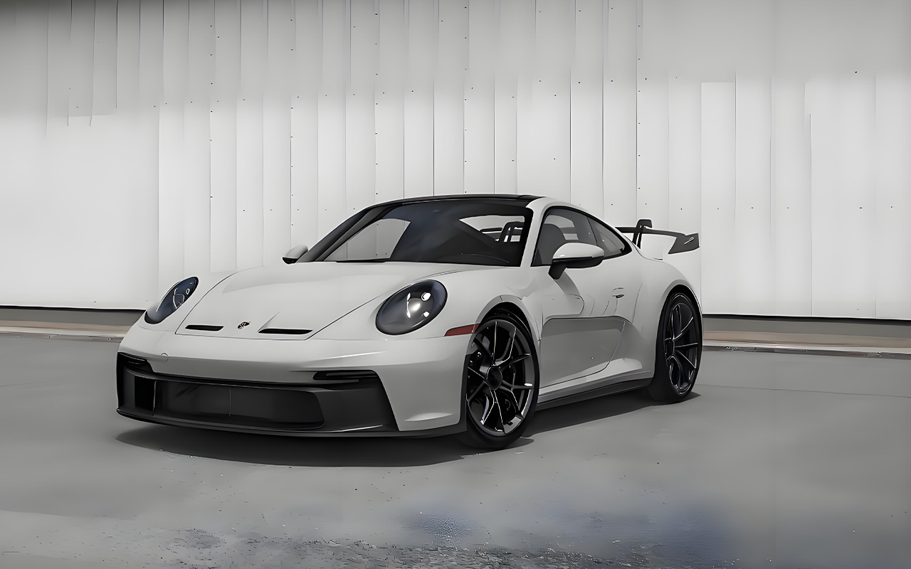 Porsche Matt Gray Car Wrap Film Пленка для оклейки автомобиля Porsche Matt Grey