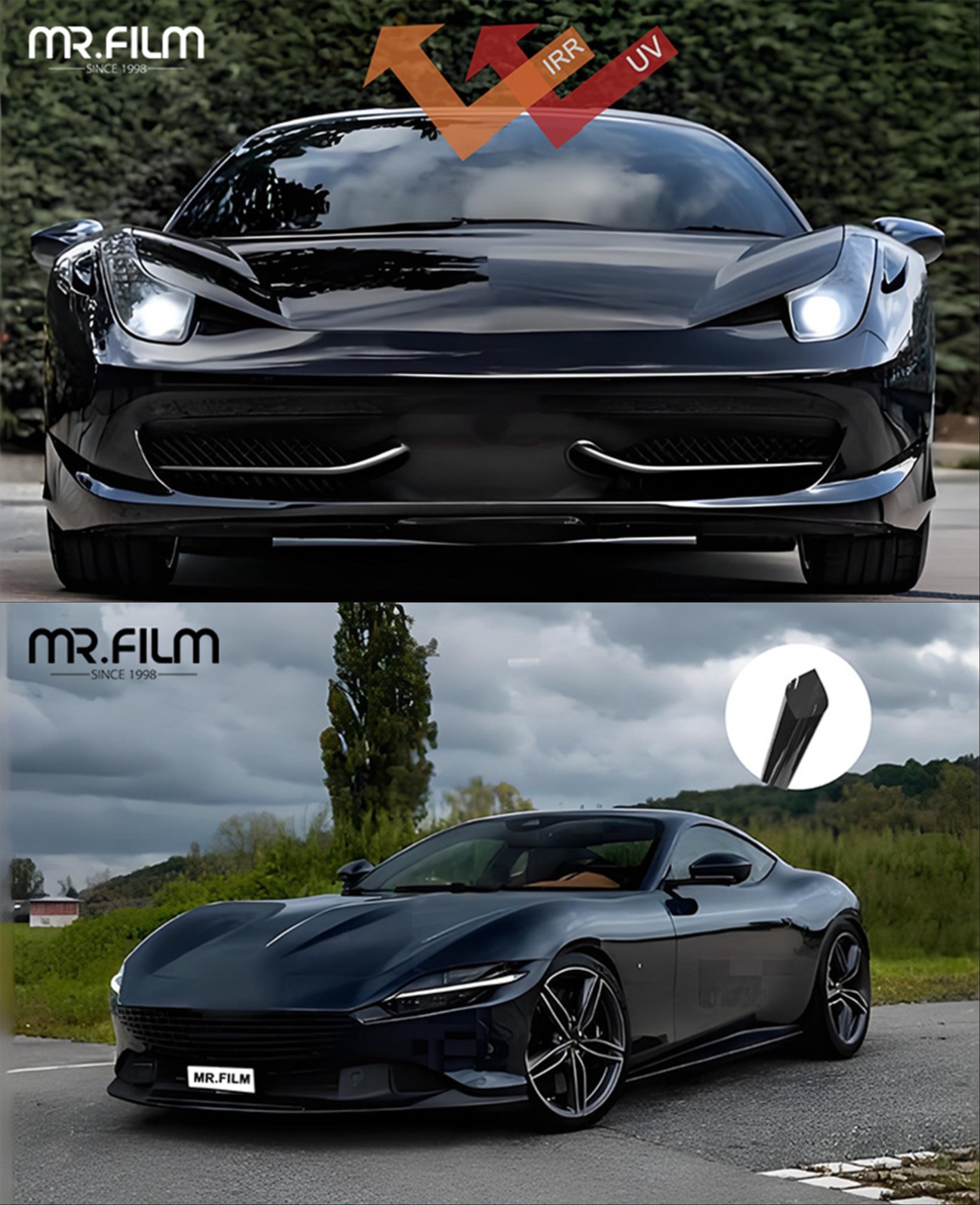 Car window film Пленка на окна автомобиля