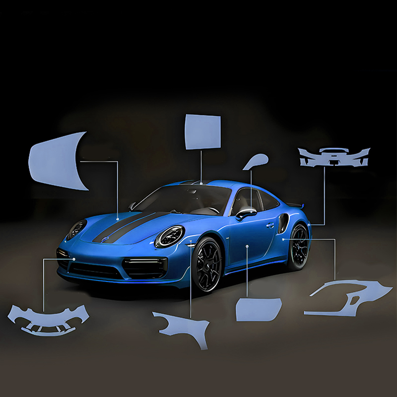Высокоэффективная прозрачная устойчивая к царапинам автоматическая защитная пленка для краски 