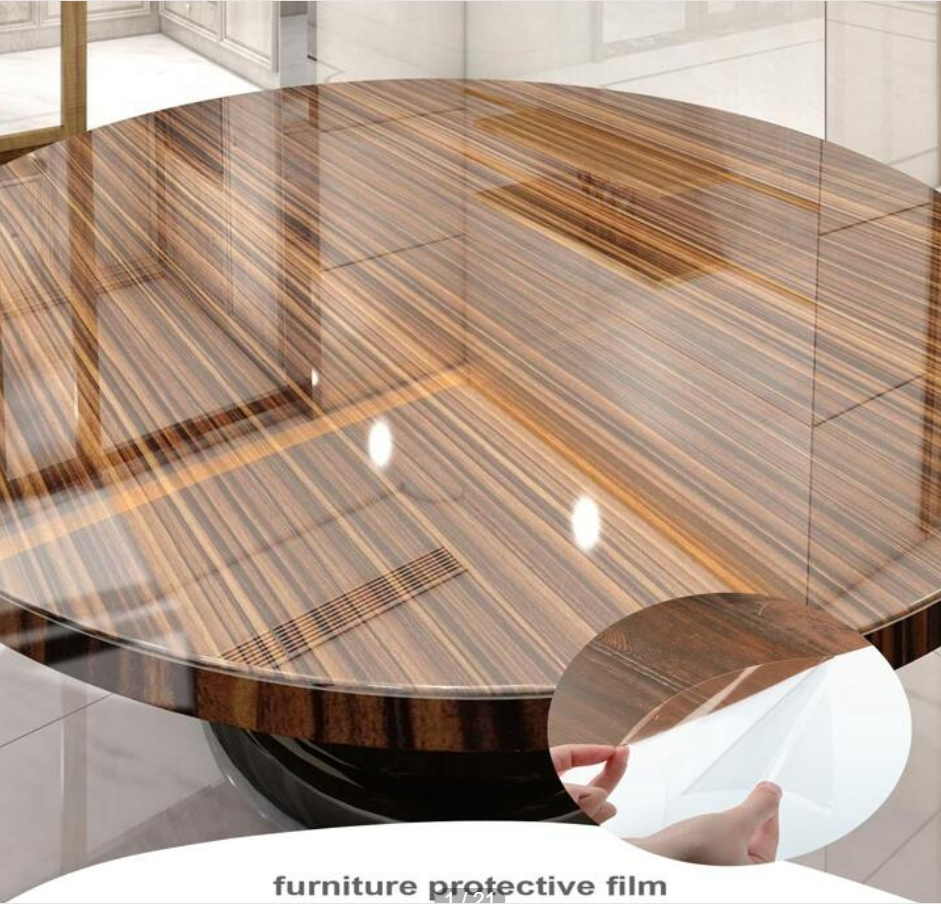 Декоративная пленка для мебели, прозрачный оттенок для стола