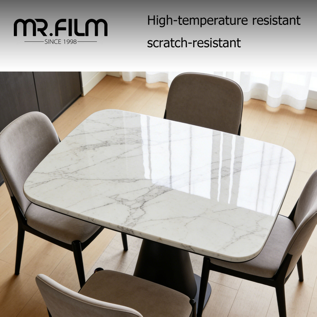 Защитная пленка для мраморной деревянной столовой мебели