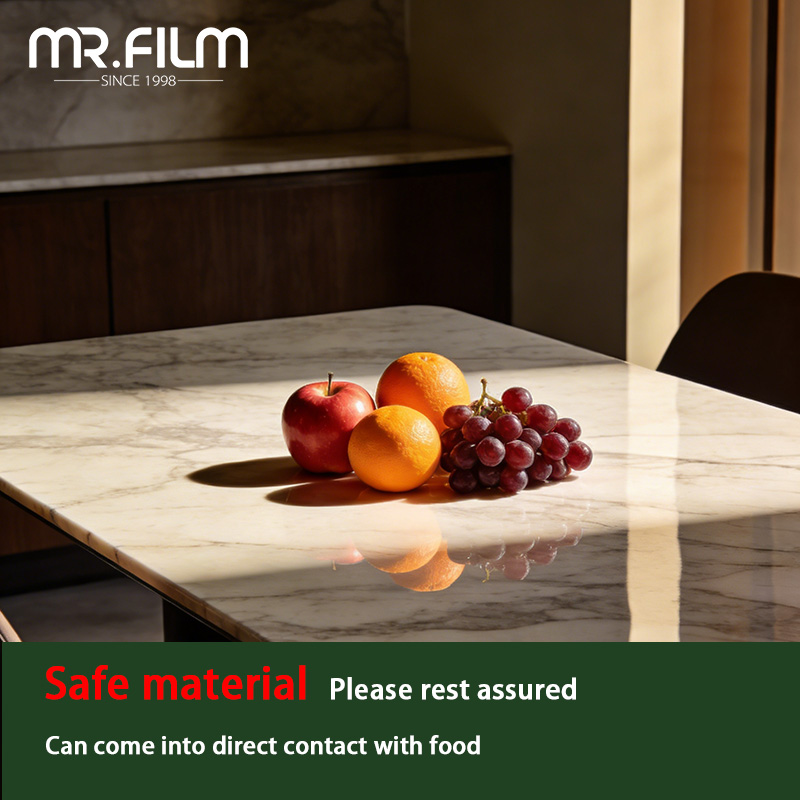 Водонепроницаемая клейкая мраморная пленка для мебели