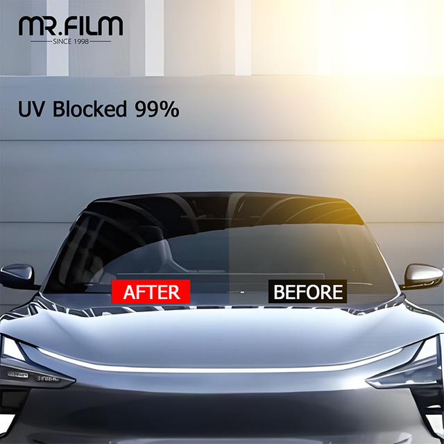 Керамическая пленка для тонировки окон автомобиля с высокой защитой от ультрафиолета