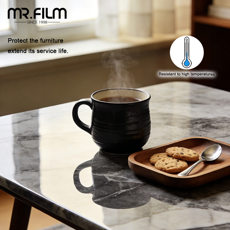 Водонепроницаемая клейкая мраморная пленка для мебели