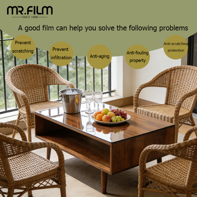 Прозрачная защитная пленка против царапин для деревянного пола