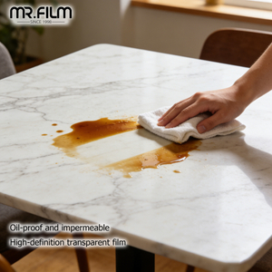 Защитная пленка для мебели, прозрачная глянцевая самоклеящаяся пленка