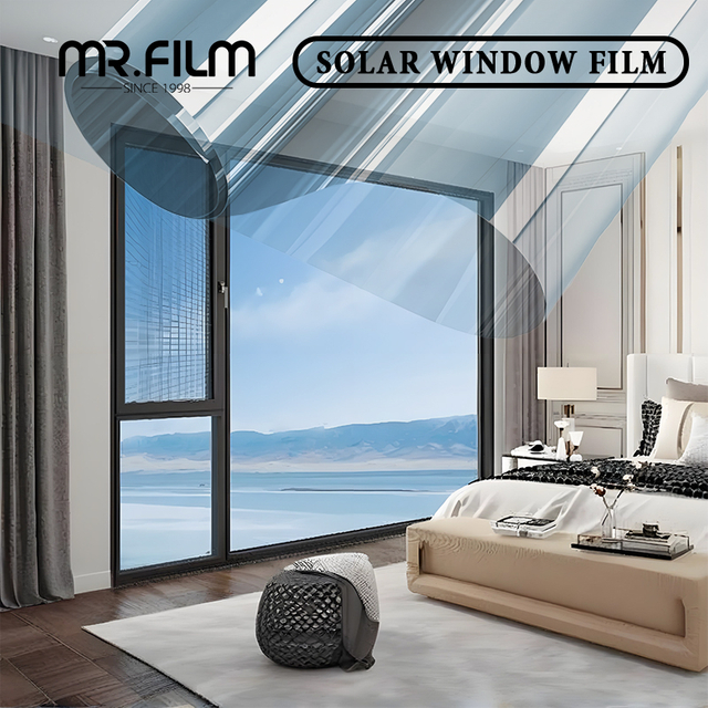 Взрывозащищенная прозрачная защитная пленка с оттенком изоляции строительного стекла