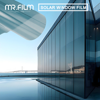 Светоотражающая тонировка окон, односторонняя зеркальная пленка днем ​​и ночью.