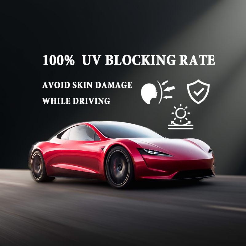 ПЭТ-материал толщиной 99% UVC Блокирует оконную пленку автомобиля