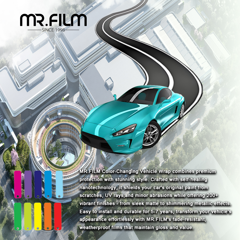 Виниловая пленка с защитой от УФ-излучения, меняющая цвет для автомобиля