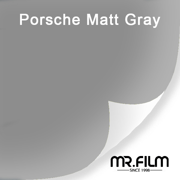 Пленка Porsche Matt Grey для изменения цвета автомобиля для защиты автомобиля от царапин