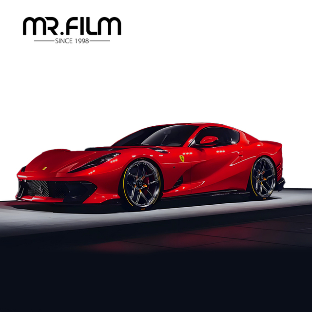 Превосходная устойчивость к царапинам, пленка для автомобильной упаковки Ferrari красного цвета с изменением цвета