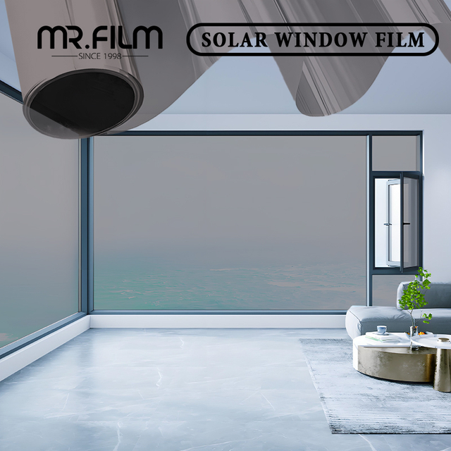 Подкраска оконного стекла взрывозащищенной прозрачной защитной пленки архитектурноакустическая