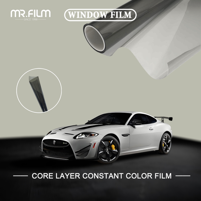 Оконная пленка любимца материальная солнечная для автомобилей автоматической УФ-черной подкраски