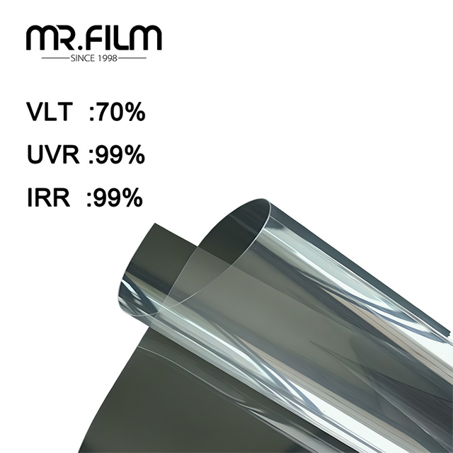 Ультрапрозрачная тонированная пленка для автомобильной конфиденциальности на переднее окно