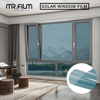 УФ-блокирующая односторонняя серебряная зеркальная оконная пленка