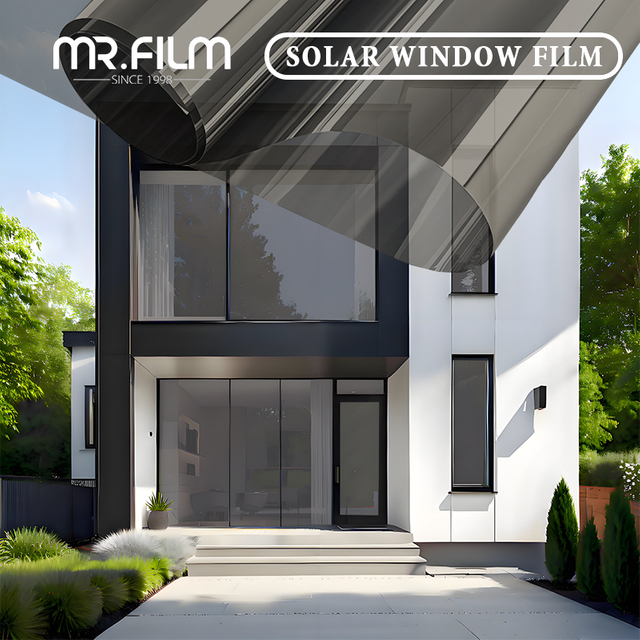 Взрывозащищенная стеклянная пленка Vlt35%, тонировка коммерческих окон