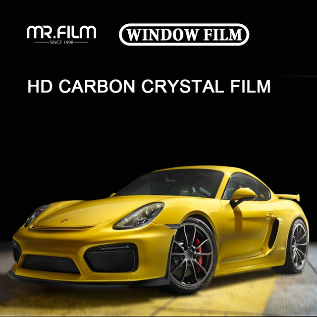 Защитная пленка для окон автомобиля, черная тонировка от УФ-лучей