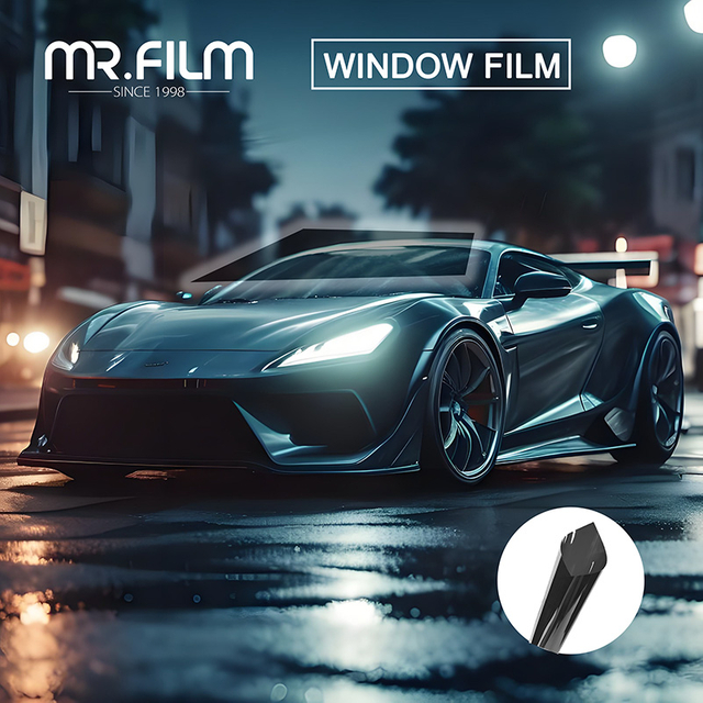 Солнцезащитная неотражающая цветная оконная пленка автомобиля