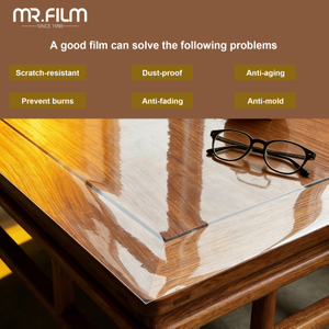 Поставщик виниловой защитной пленки для стола прозрачный прозрачный оттенок