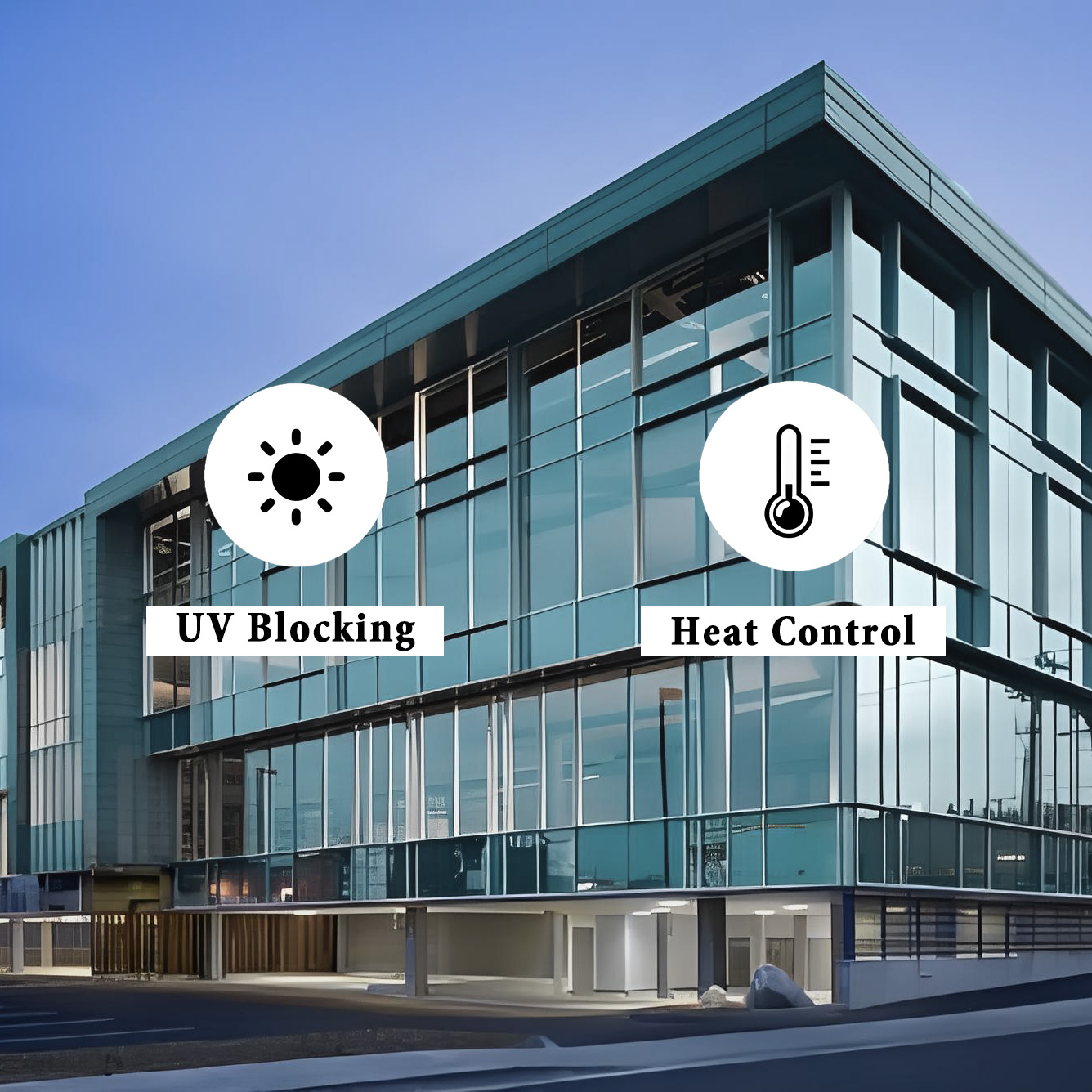 пленка для окон здания 