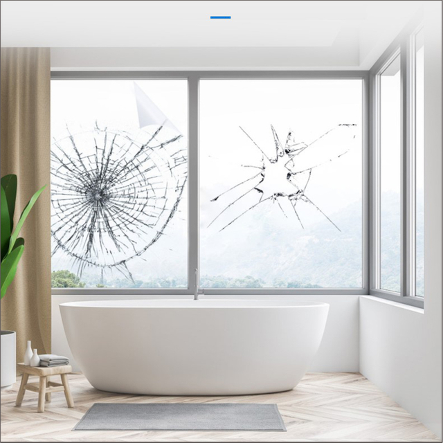 Китайская противовзрывная оконная пленка для ванной комнаты