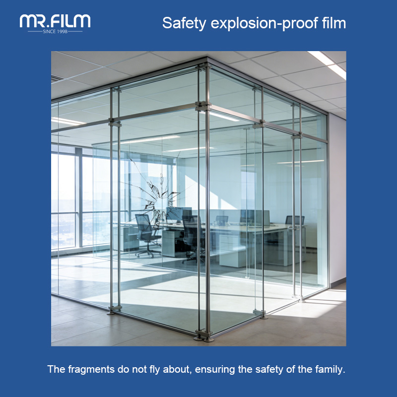 Взрывозащищенная стеклянная пленка для строительства