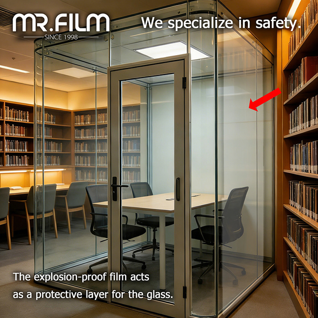 Противовзрывная пленка для одноместной звукоизоляционной офисной кабины