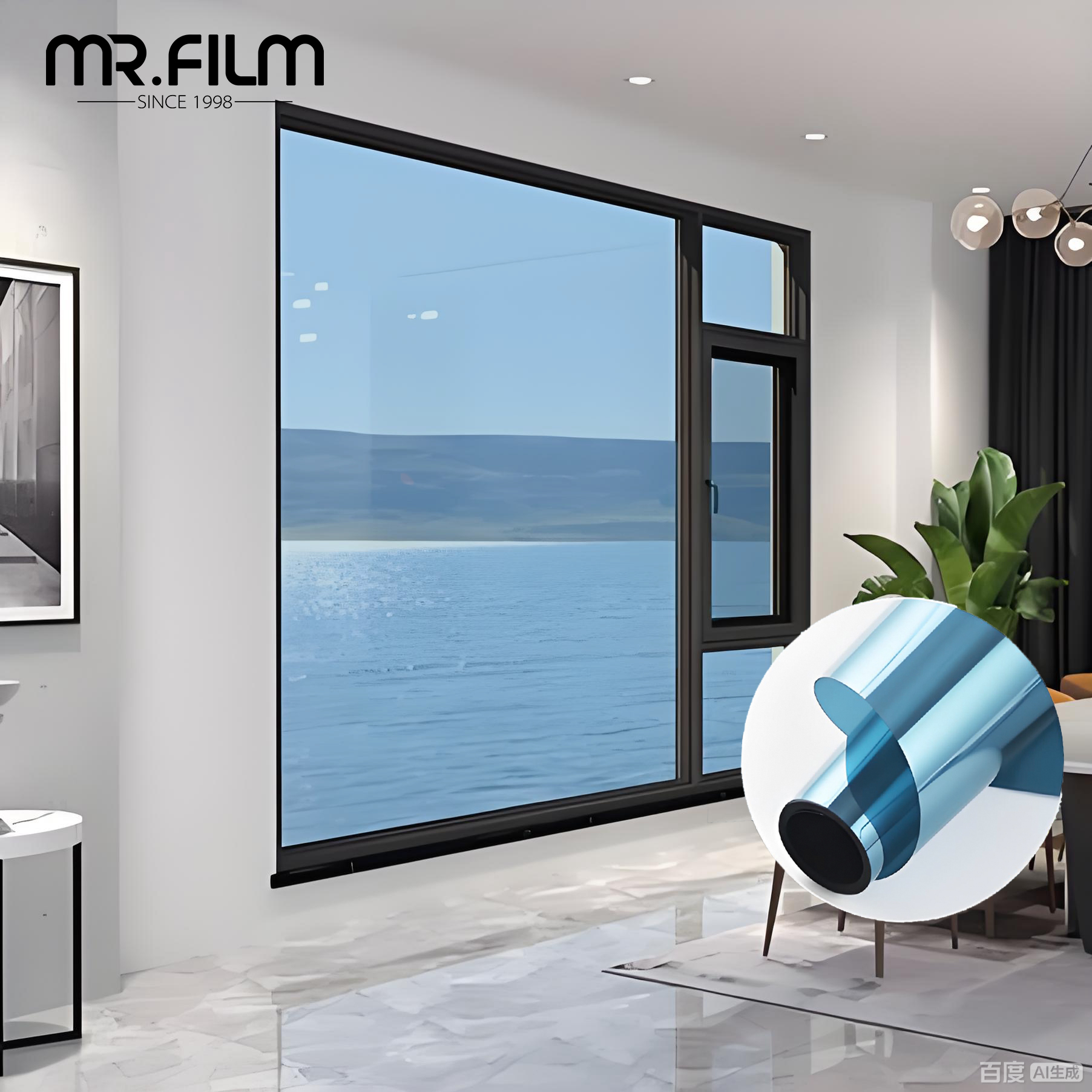 Строительная оконная пленка 